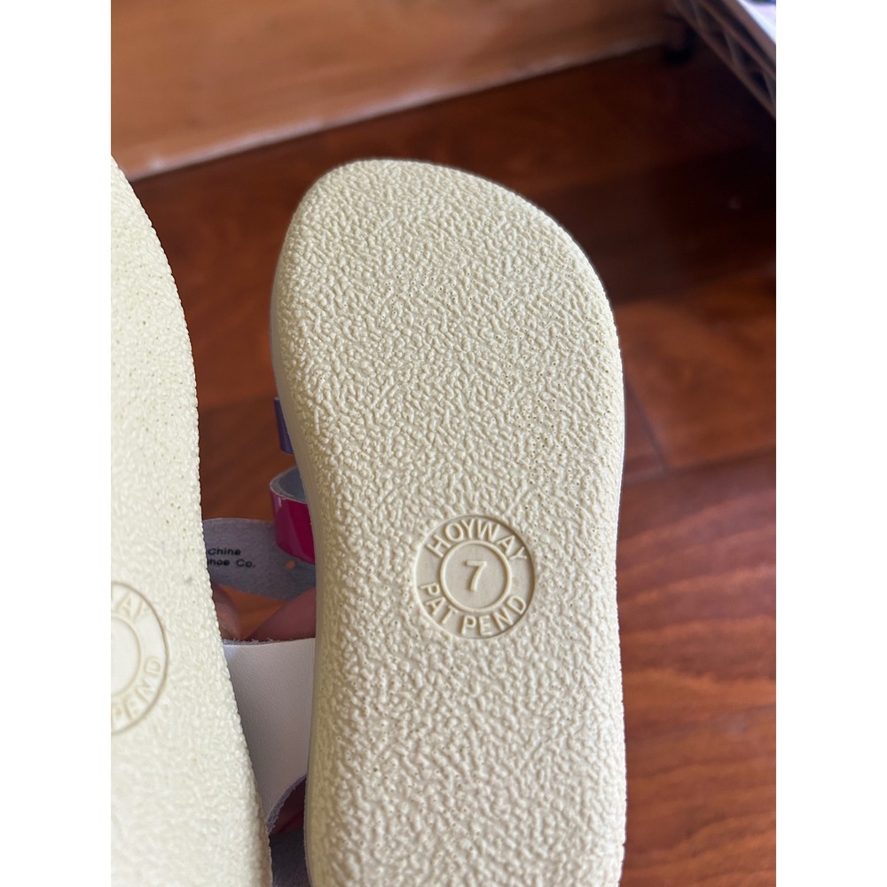 Sun-San Salt Water Sandals Sea Wee White NEW Leather Size 7 Toddler - Picture 6 of 6